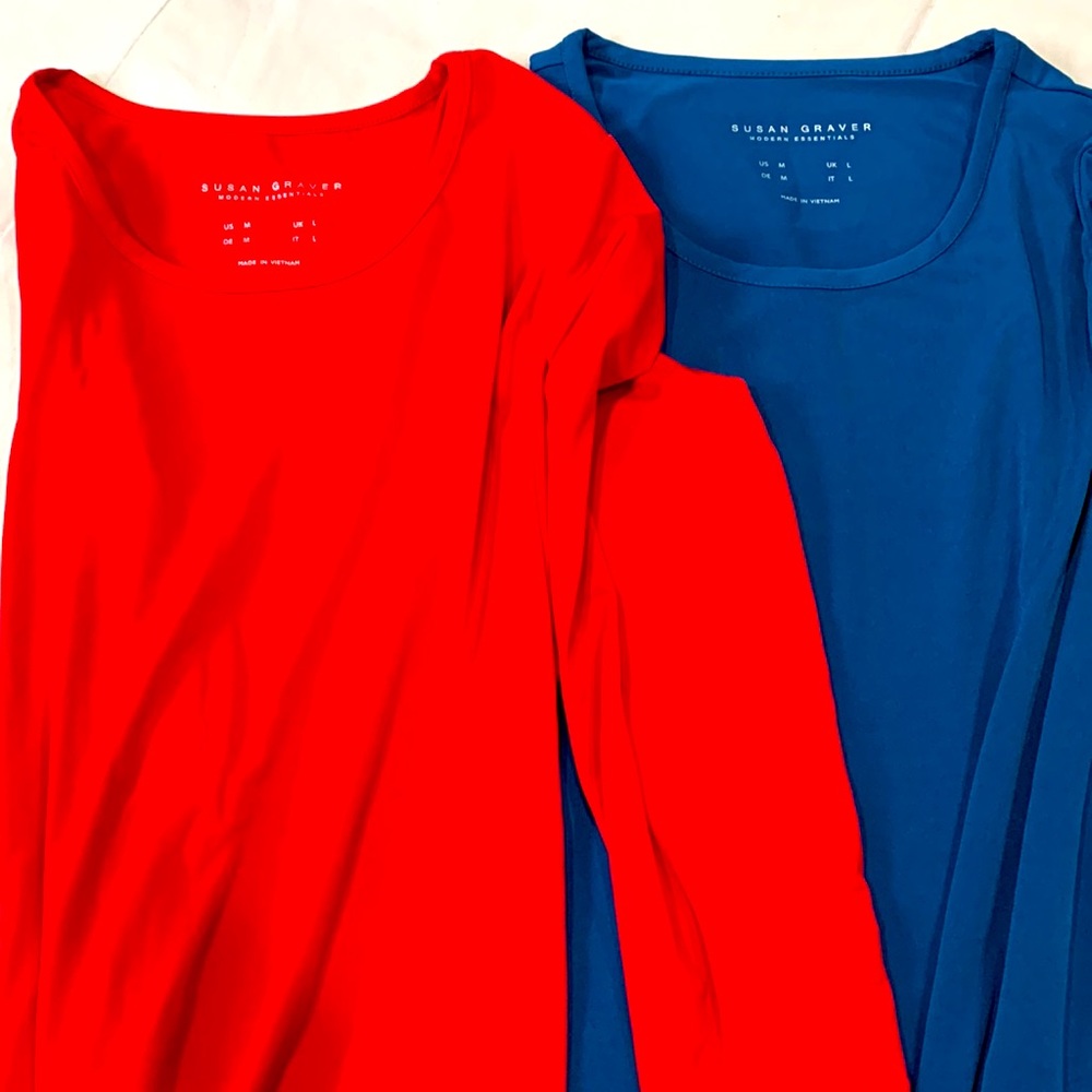 New  💜 Set of (2) Susan Graver Tops QVC. Never worn new tops.